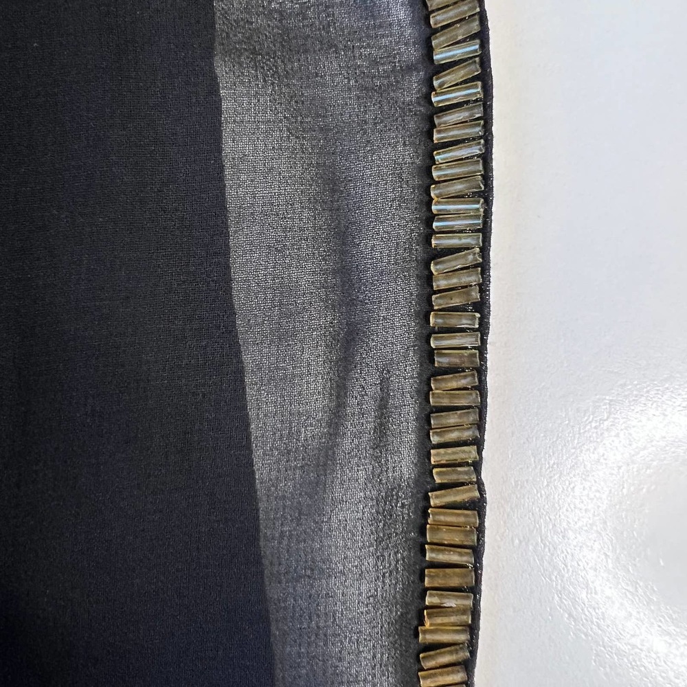 Foreign Exchange Women's Dress Mini Black Embellished Detail Side Zipper Size S - Picture 6 of 10